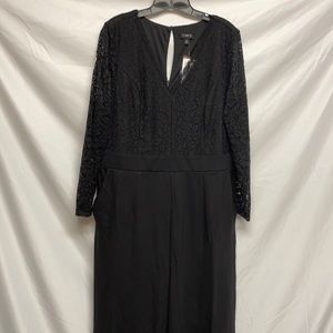 Torrid Black Lace Jumpsuit Size 16